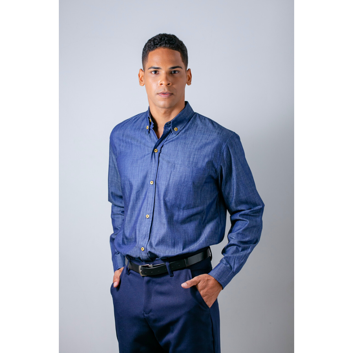 Camiseta social jeans masculina 2025