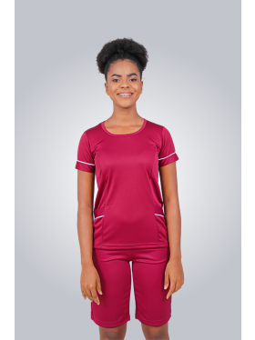 Conjunto de Helanca Bermuda e Blusa com Manga