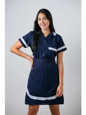 Vestido Copeira em Oxford