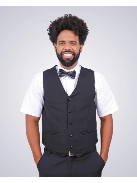 Colete Garçom Preto