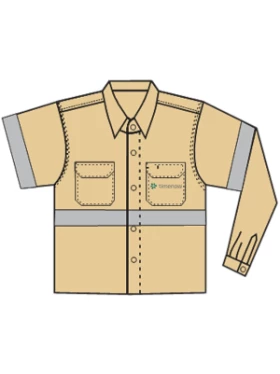 Camisa Operacional Masculina TimeNow com Faixa Refletiva